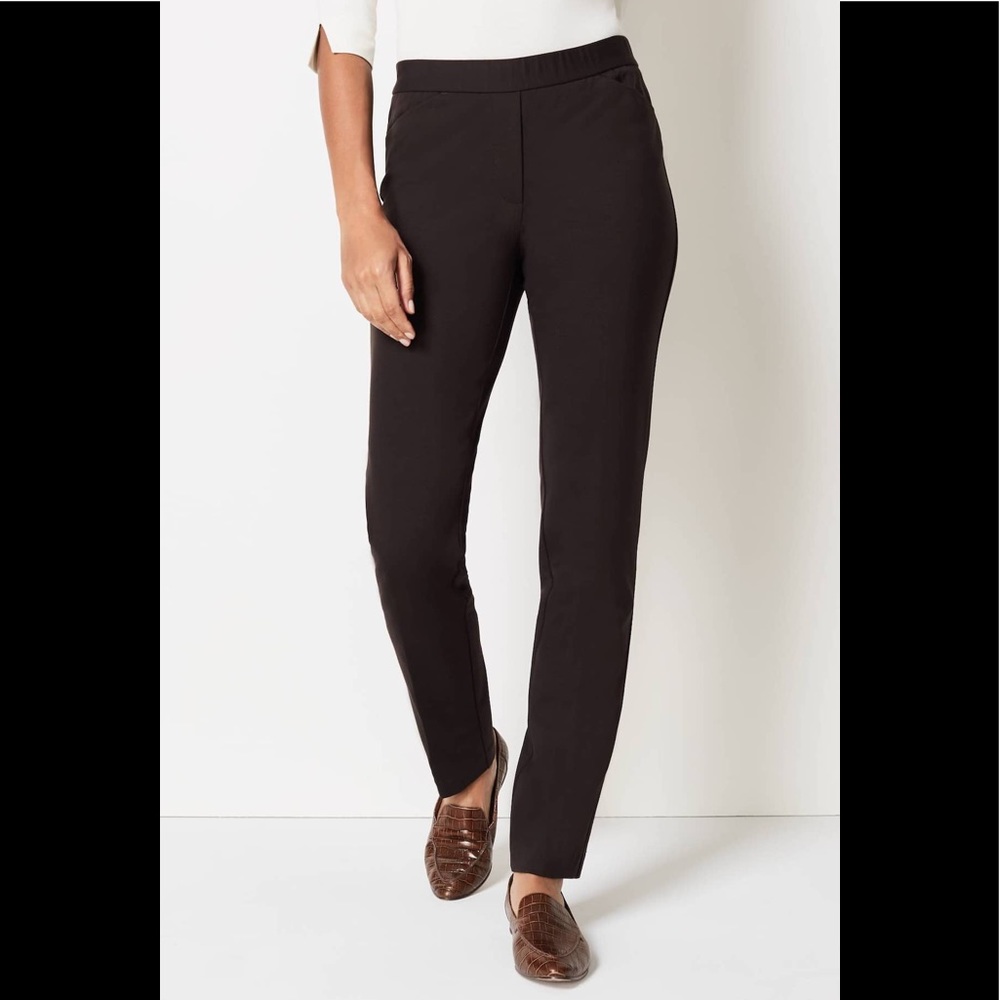 J.Jill Essential Ponte Slim-Leg Pants